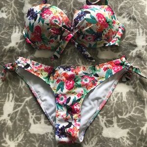 floral print bikini